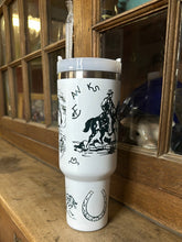 Load image into Gallery viewer, Wild West 40 oz Tumbler #26 DAMAGED