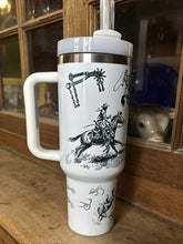 Load image into Gallery viewer, Wild West 40 oz Tumbler #27 DAMAGED