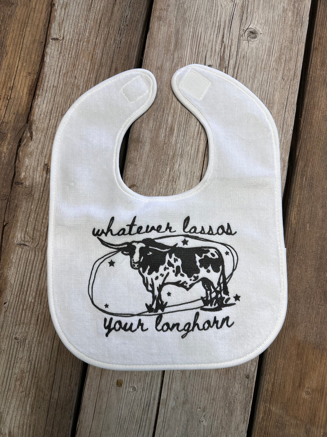 Lasso’s Your Longhorn Bib