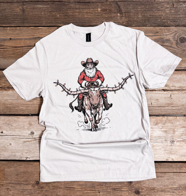Longhorn Santa T-Shirt