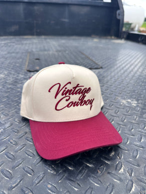 Vintage Cowboy - Maroon