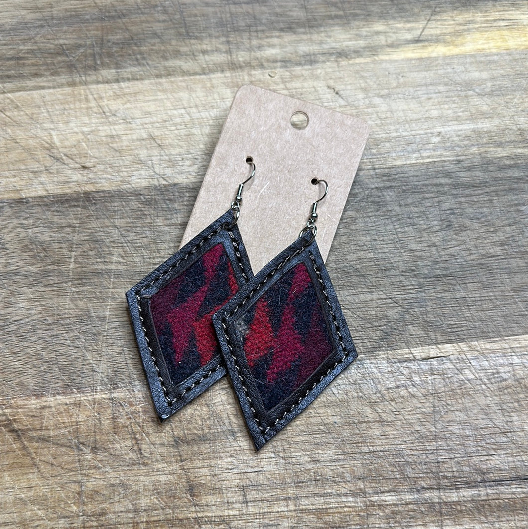 Pendleton Inlay Earrings - Diamond