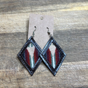 Pendleton Inlay Earrings - Diamond