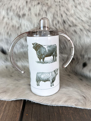Vintage Cow Sippy Cup